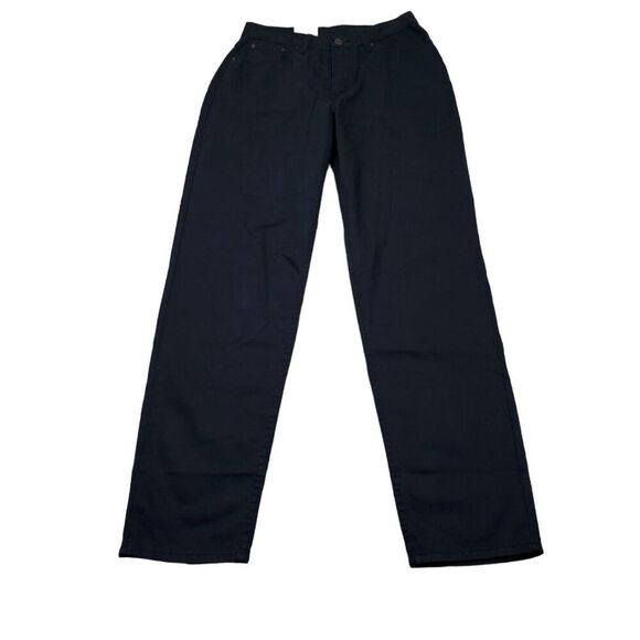 Levi's High Waisted Mom Jeans Cotton Hemp Chino Pants Black 28 x 30 High Rise - Picture 1 of 10